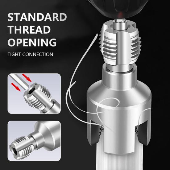 Pipe Thread Cutting Tools PVC Pipe Threader Kit Integrated Dual-Function Internal External Pipe Threading Tools for Home Repair