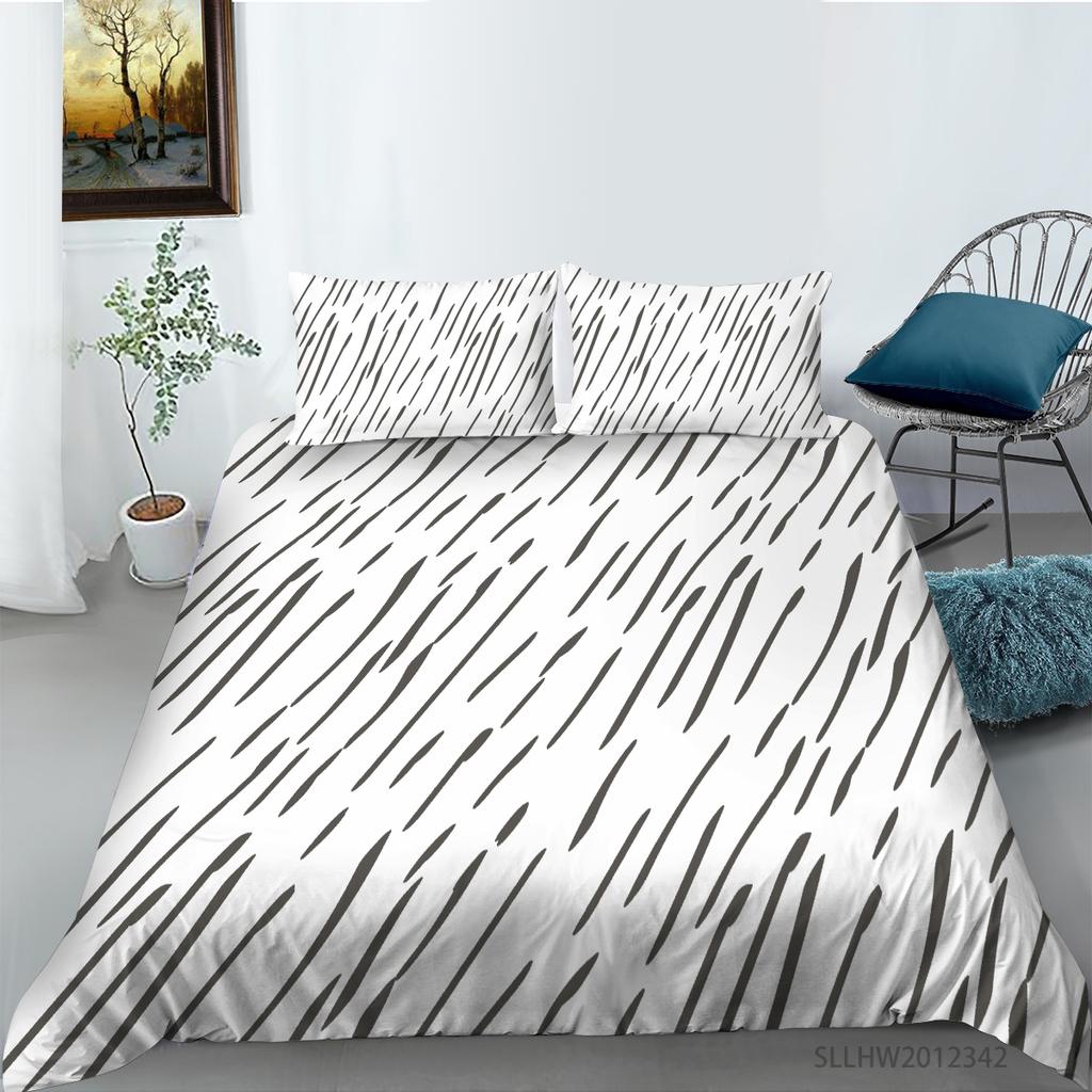 3D Graphic Bedding Colorful Pattern Duvet Cover and Pillowcase 2 or 3 Pieces of Microfiber Fabric with Zipper Washable Super Soft Home Decoration