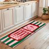 Tappeto da cucina retrò a forma di scatoletta di sardine con barattolo floreale per cucina e corridoio, decorazione per la casa vintage, morbido, antiscivolo, lavabile