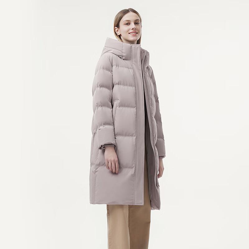 Tanboer Women's Hooded Mid-length Winter Down Jacket 510760A