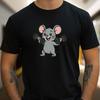 T-Shirt Uomo Topo con Pesi Motivo Cotone Taglia S fino a 5XL