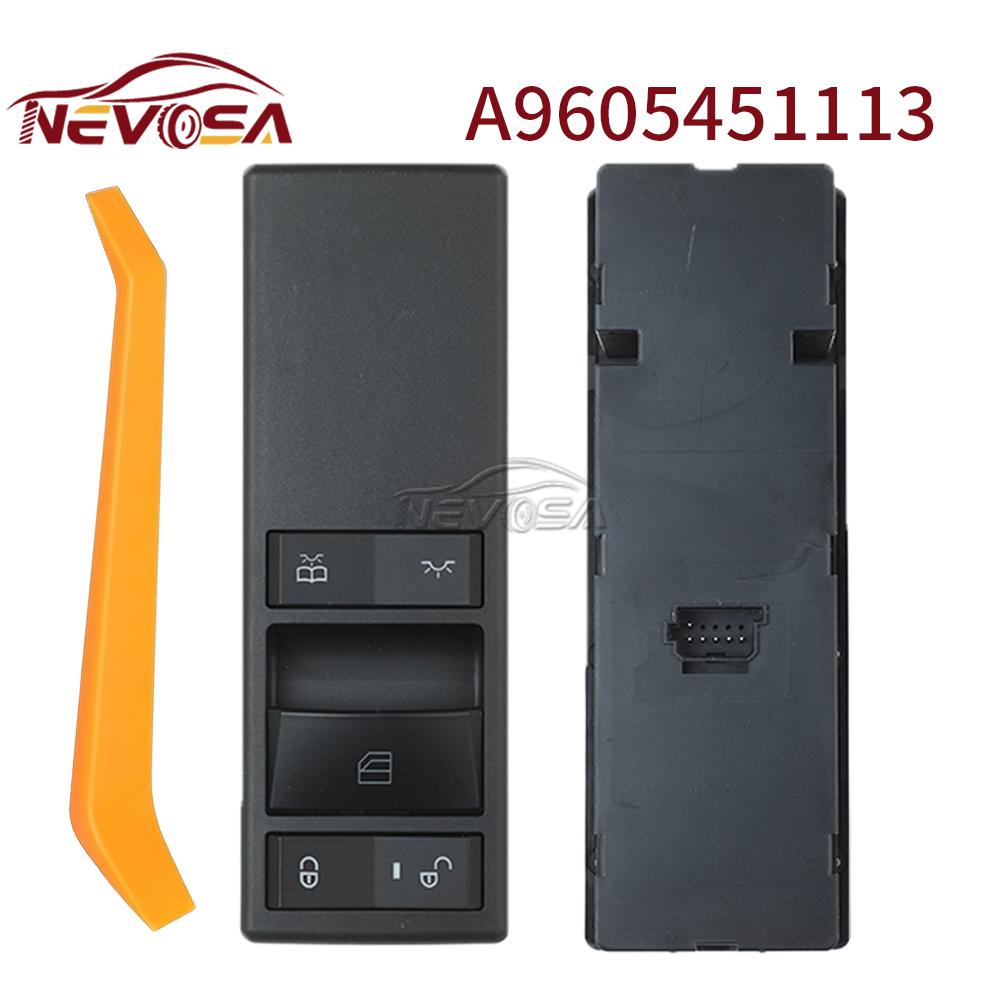 For Mercedes-Benz Actros MP4 Truck Power Electric Window Control Glass Switch Panel A9605450913 9605451113 A9605451113 A9605451113