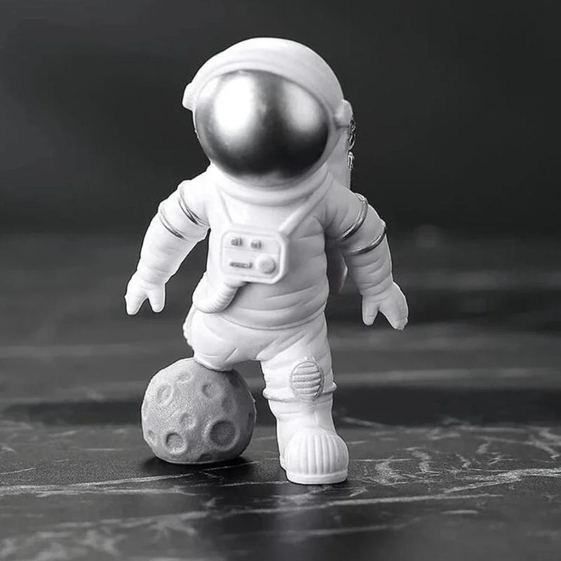 4 szt. Figurka Astronauty Statua Figurka Kosmonauta Rzeźba Zabawka Edukacyjna Dekoracja Biurka Domu Model Astronauty Dla Dzieci Prezent