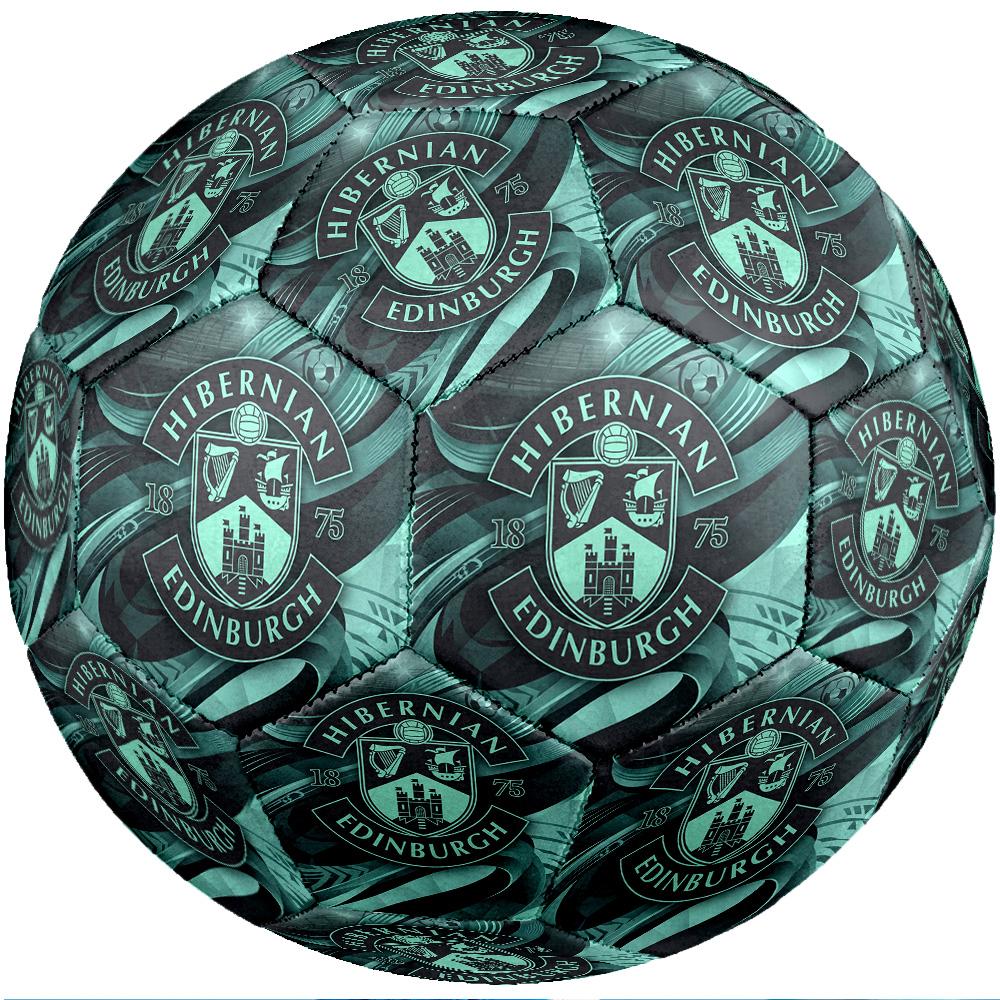 Hibernian FC Size 5 Standard Football Durable Training Match Soccer Ball for Adult Outdoor Sports
