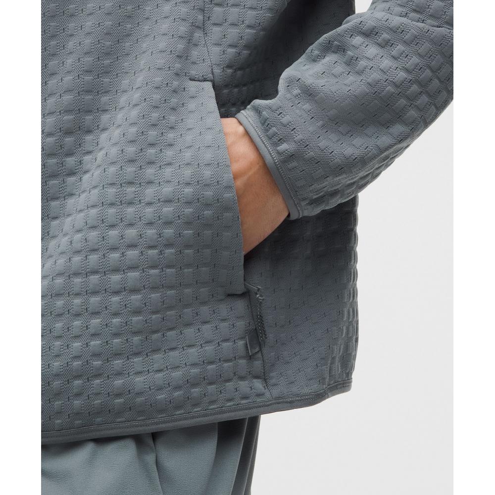 Lululemon 3d Waffle Knit Jacquard Pullover Solar Grey Solar Grey