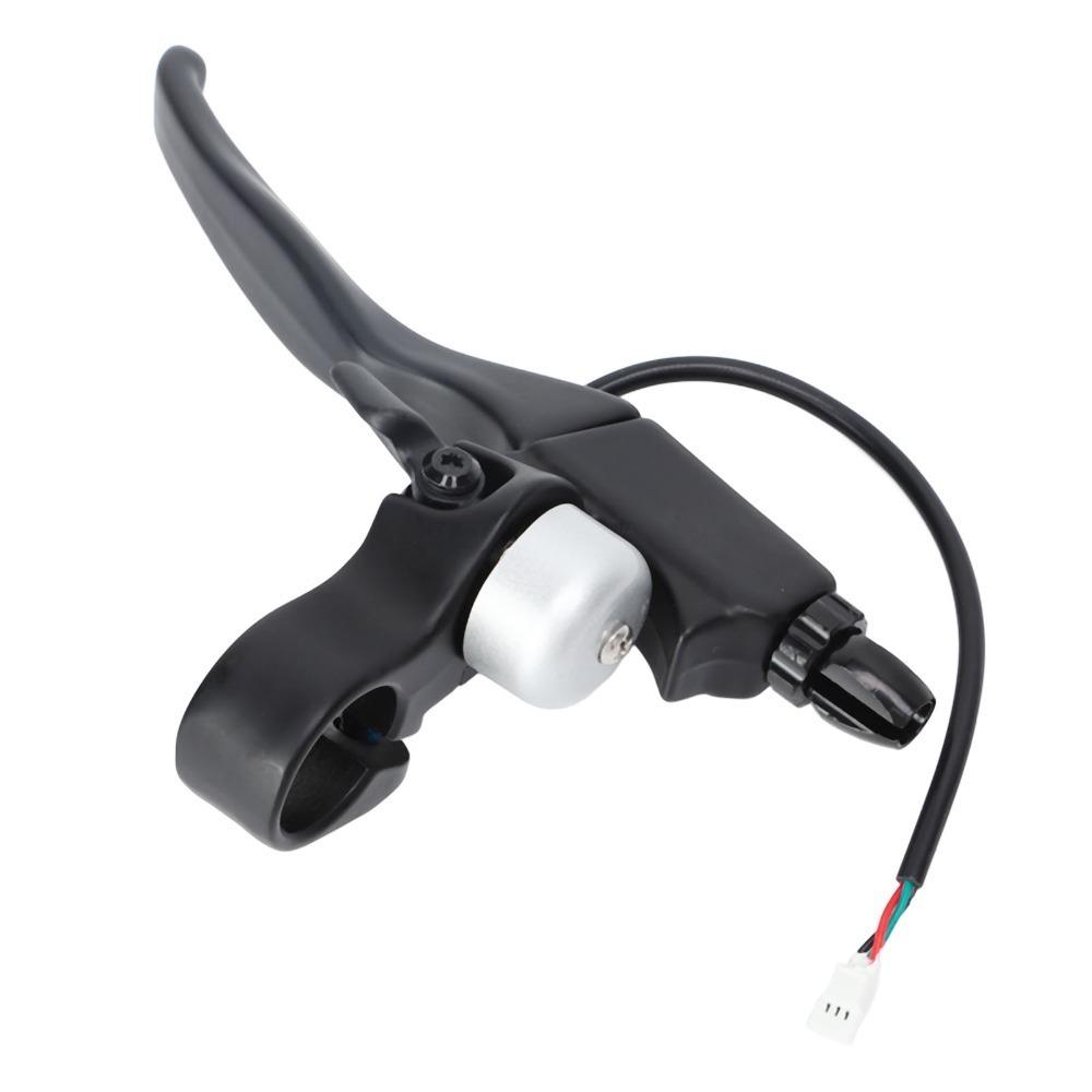 Aluminum Alloy Electric Scooter Handbrake Non Slip Waterproof E-Scooter Brake Lever With Bell Hall Effect Handbrake