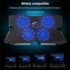 TISHRIC Laptop Cooler Stand 4 Cooling Fans Notebook Cooler Laptop Cooling Pad 2 USB Ports Notebook Stand Radiator For 13-17Inch
