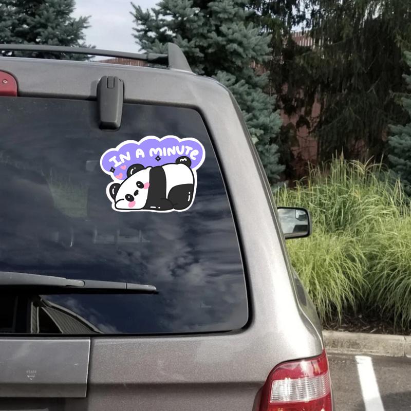LAZY PANDA / cute lazy panda sticker Durable for Laptop, Car, Luggage, Skateboard & More - Perfect for Teens, Adults, Creative Decor & Gifting