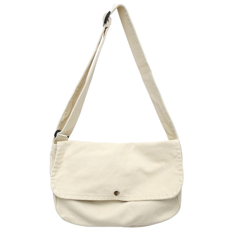 Холщовая сумка однотонного цвета, женская сумка кроссбоди большой вместимости