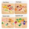 Simulation Kitchen Pretend Toy Wooden Classic Game Educational Toy For Children Kids Gift Cutting Fruit Vegetable Food Set
