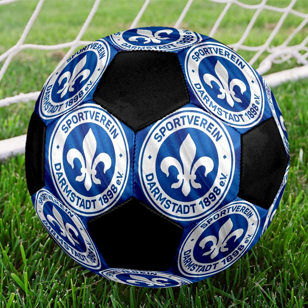 SV Darmstadt 98 Indoor Soccer Ball Colorful Machine Stitched PVC Size 5 Team Training Competition Ready Durable High-Bounce Cool Sports Gift