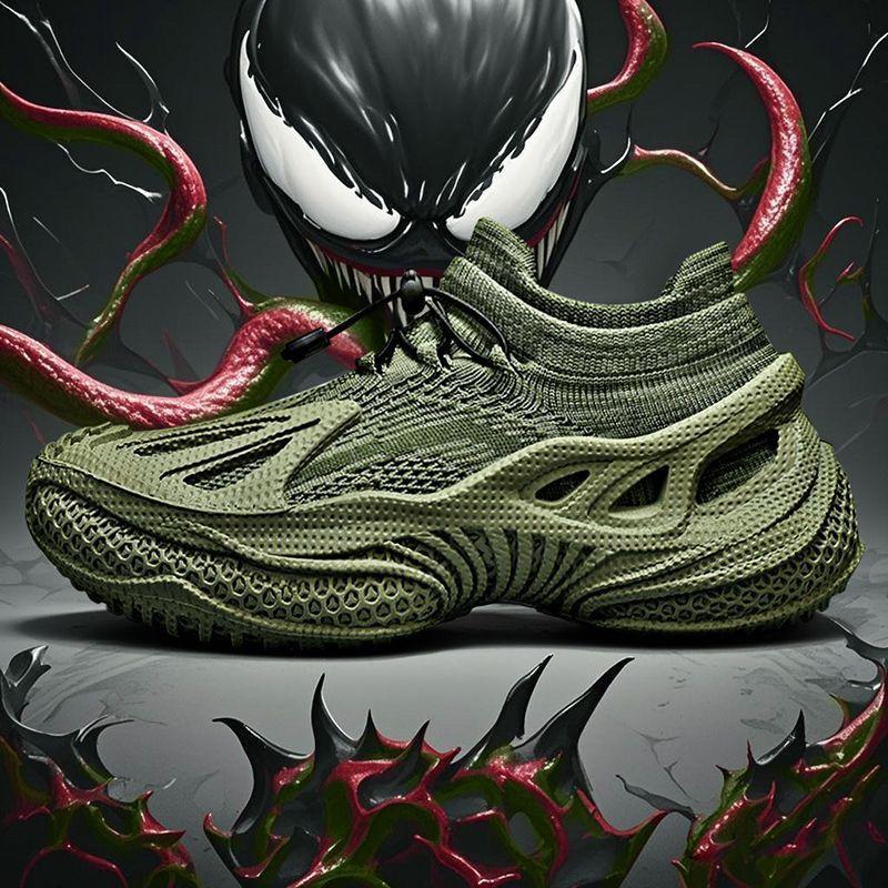 Flying socks shoes summer men's mesh breathable high-end outdoor sports non-slip casual shoes large size men's shoes