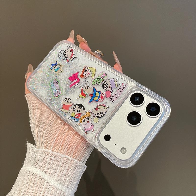 Quicksand Slider Collection Cartoon Xiaoxin Applies Apple 17promax Phone Case iPhone16 Fun 15/14