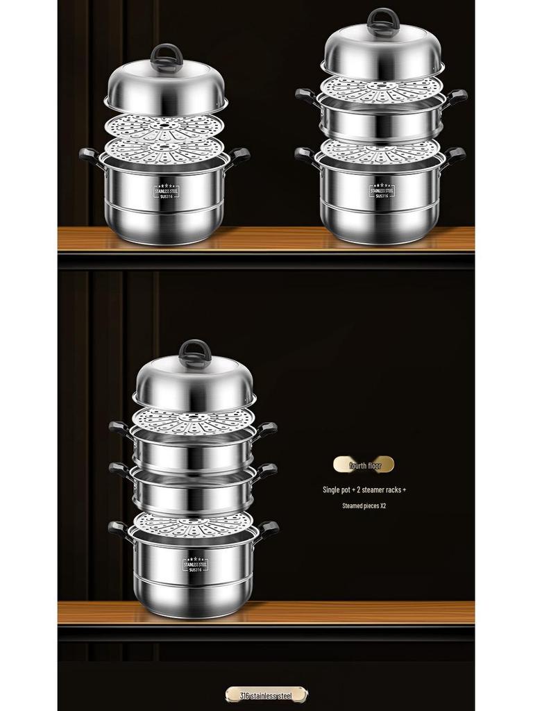 Aburitor Multi-Strat din Oțel Inoxidabil pentru Uz Casnic & Comercial - Compatibil cu Inducție & Gaz