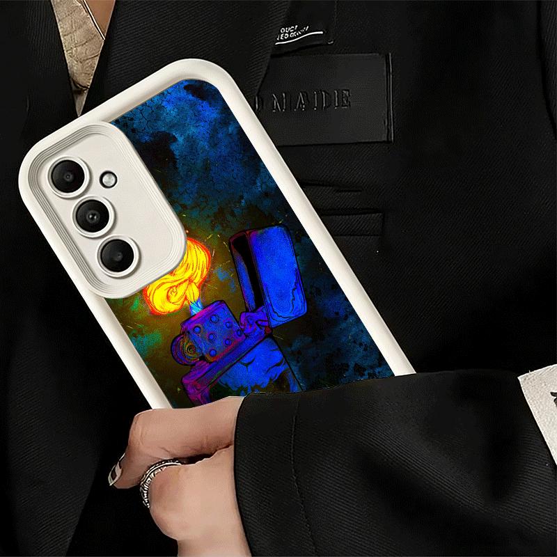 Phone Case for Samsung Galaxy S26 S25 Ultra S24 FE Lighter Cool Pattern Shell S23 Plus S22 + S21 S20 5G Soft Silicone Funda