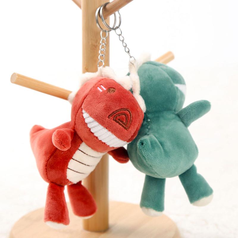 1Pcs Cute Plush Dinosaur Doll Toy Pendant Cute Plush Keychain Bag Pendant Christmas Gift