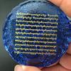Feng Shui Four Divine Beasts Blue Dragon Blue Crystal Figurine Dragon King Engraved [AiO JAPAN]