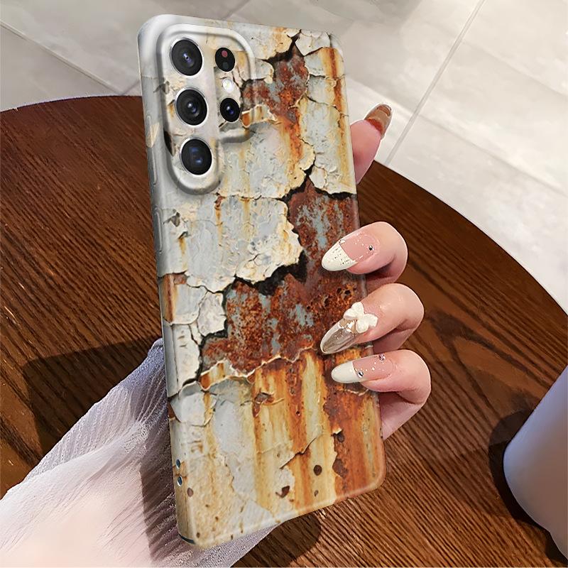Niche Retro Rust Wind Isn't Rusty Mobile Phone Case Samsung S25Ultra Light and Thin All-inclusive Film Case A53