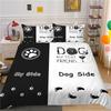 Cat Side My Side Duvet Cover Sets, Cartoon Bedding Sets With Zipper Closure Comforter Cover For Adults Teenager With Pillowcases