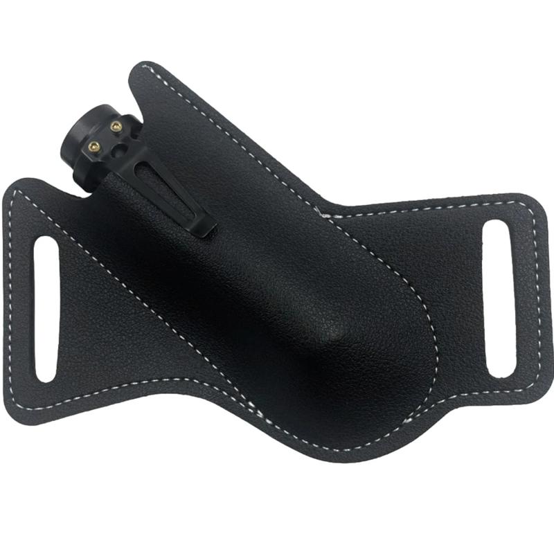 New 1pc Sheath Cover Protector Bag Cowhide Fold Knife Leather Sheath Straight Pocket Knife Cover Bag Outdoor Tool