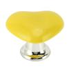 Heart Shaped Toilet Tank Button Plastic Nail Friendly Toilet Push Button Press Tool Yellow