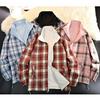 Unisex Plaid Stand Collar Jacket - Double-Sided Wear, Trendy, Casual, Versatile, High Quality for Spring & Autumn