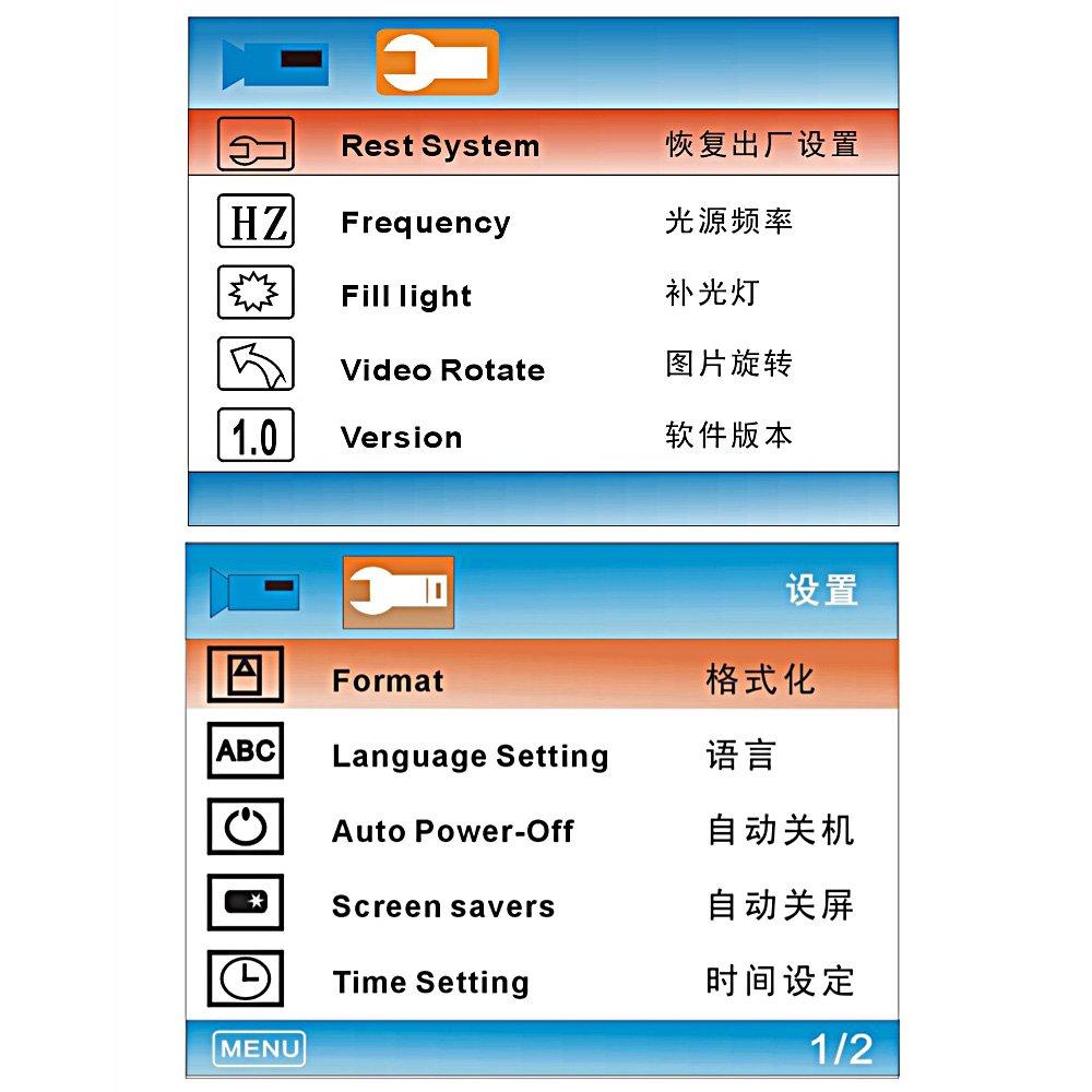 zmart 4.3-inch HD Monitor USB Digital Microscope, 1-600x Magnification, 36,000 Pixels, Portable, 8 LEDs, for PCB Motherboard Repair and Soldering
