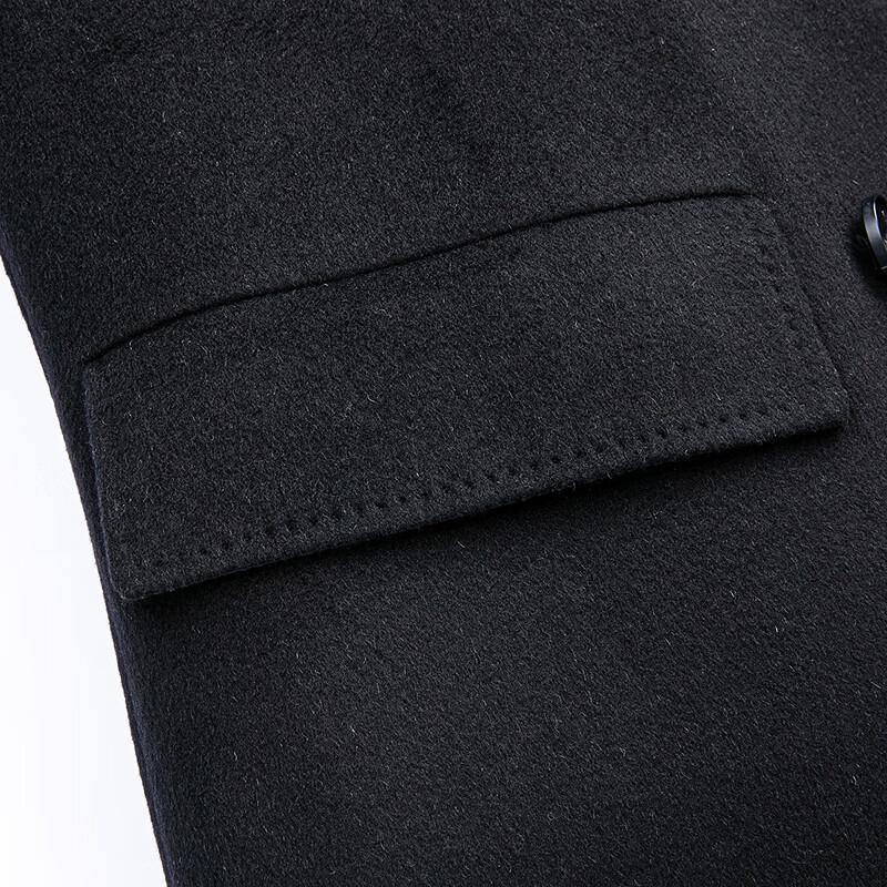 Men's FAPAI Wool & Silk Blend Double-Breasted Overcoat