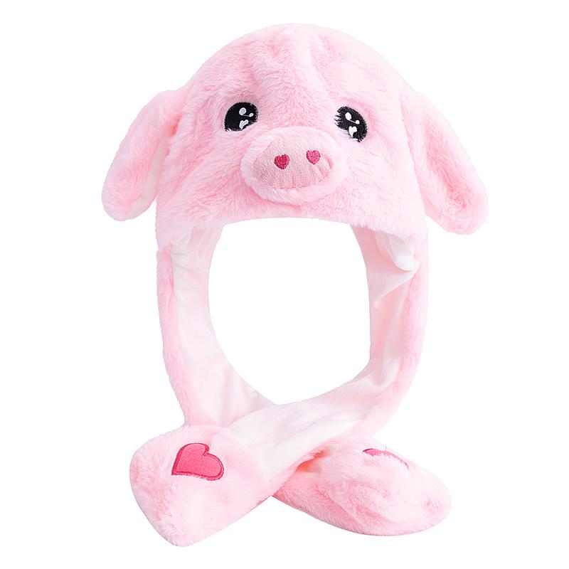 New Style Unisex Funny Ear Hat Various Animal Style Couple Cute Ear Moving Up Cap Men Women Rabbits Ears Winter Lovely Hats