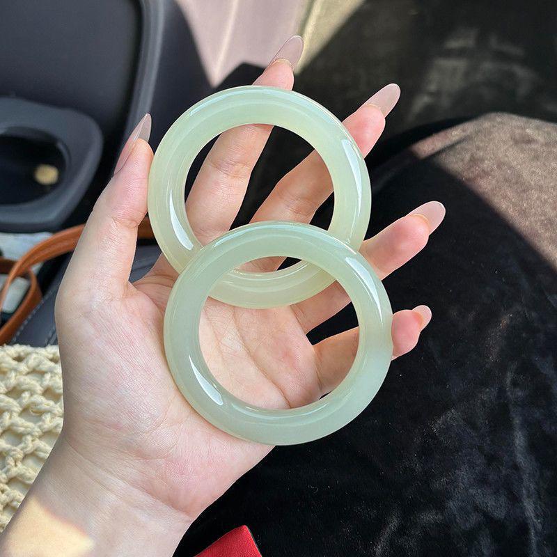 Ten Miles Misty Suburbs  Afghan Jade Bracelet - Hetian Jade Alternative with Free Shipping 62mm-63mm [Premium Gift Box]