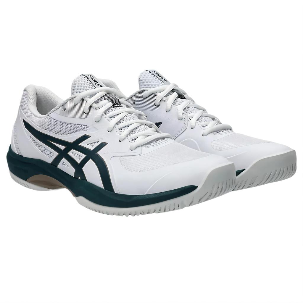 Asics Game FF Fabric Synthetic Leather Comfortable Shock Absorbing Breathable Non-Slip Low-Top Tennis Shoes Men Sneakers White 1041A489-100