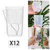 12 Pieces Self Watering Pots Flower Plant Containers Double Layer Material Suitable for Indoor