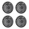 4PCS R15 Hub   15 Inch Thick ABS Stylish Wheel   Cover Hub  Replacement for   500