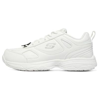 Dighton Pelle Comode Sportive Ammortizzanti Antiscivolo Resistenti all'Usura Scarpe Casual Basse Sneaker Donna Bianco 77200-WHT
