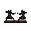 Dunkelstil Schwertkämpfer Figur Schreibtischornamente Samurai Skulptur Ninja Statue Heimdekoration