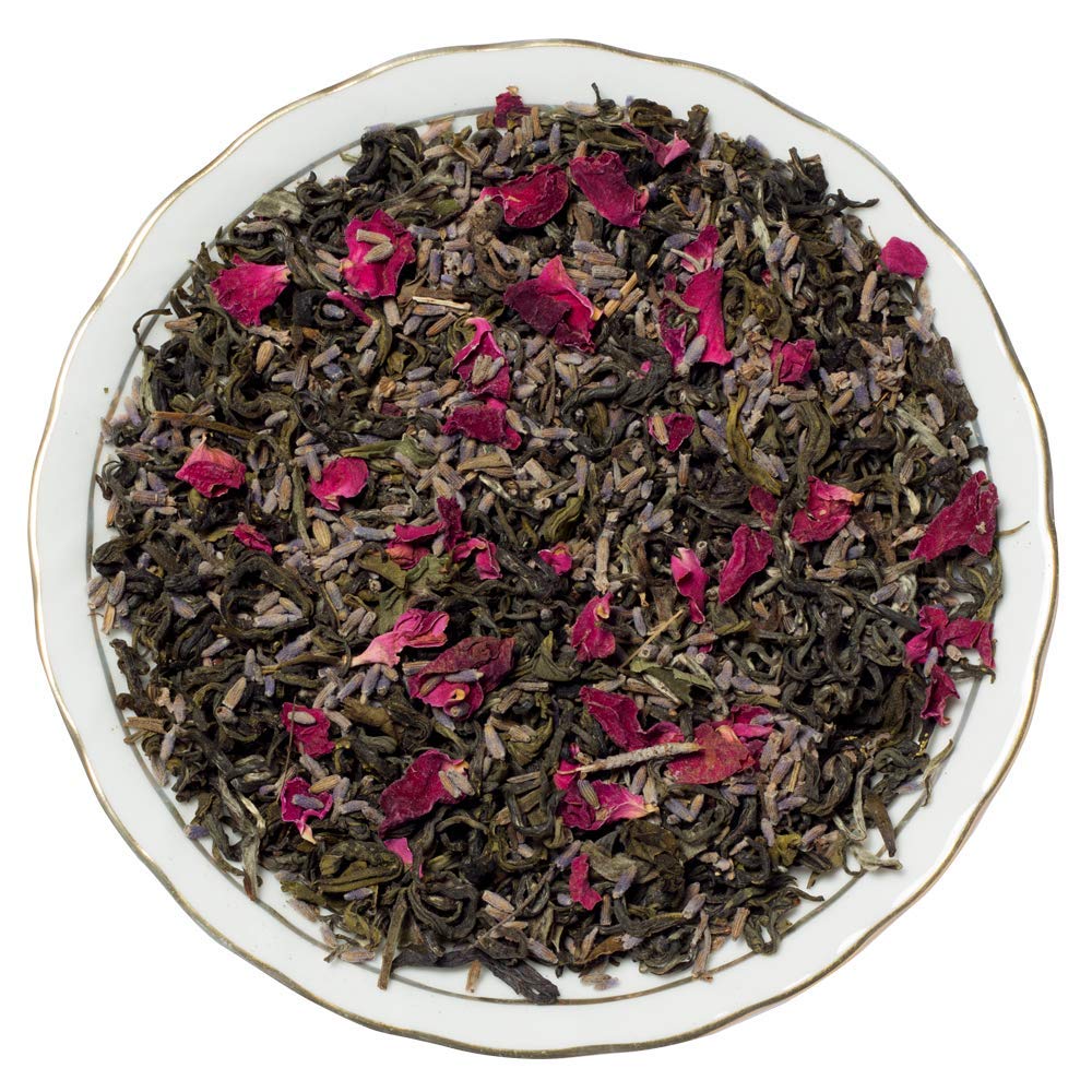 Navvayd Lavender Rose Mint Green Tea (100 Gms 50 Cups), With Authentic Lavender, Rose Petals & Mint, Loose Leaf