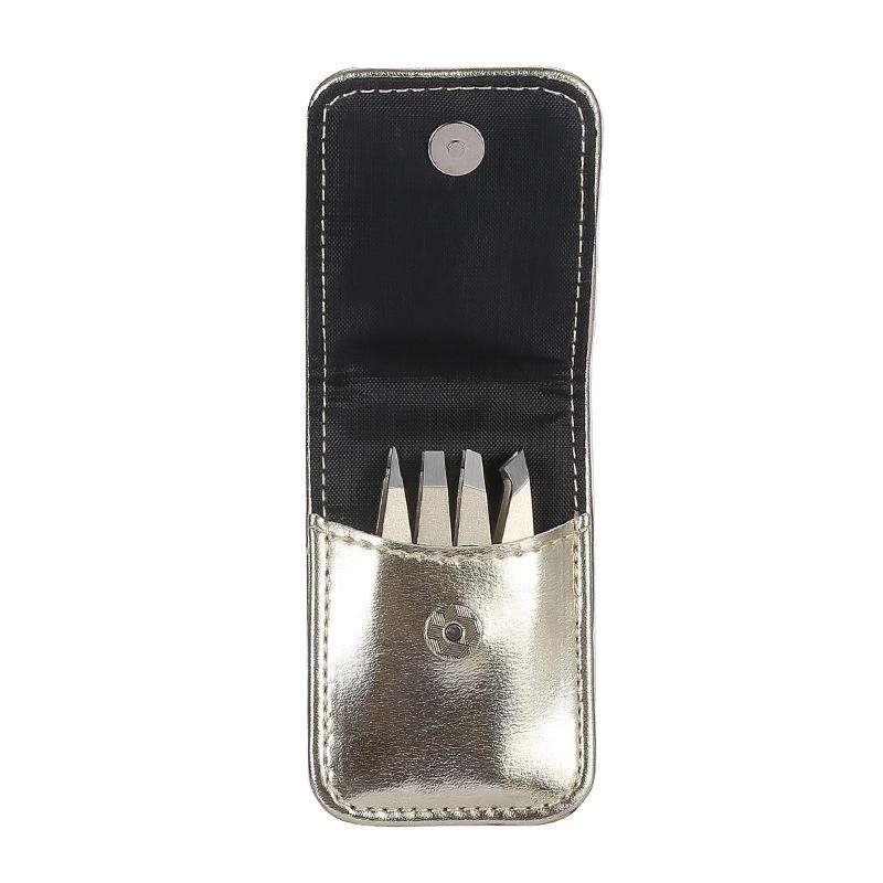 

1 шт., инструмент для зажима бровей, пинцет, съемник для бороды, наклонная головка из нержавеющей стали 8cm*5.2cm*2cm