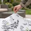 Outdoor Elastische Sofahülle Dehnbar Wasserdicht Terrassenmöbel-Schutzbezug für Garten-Sofa-Sitz mit bedrucktem Blattmuster