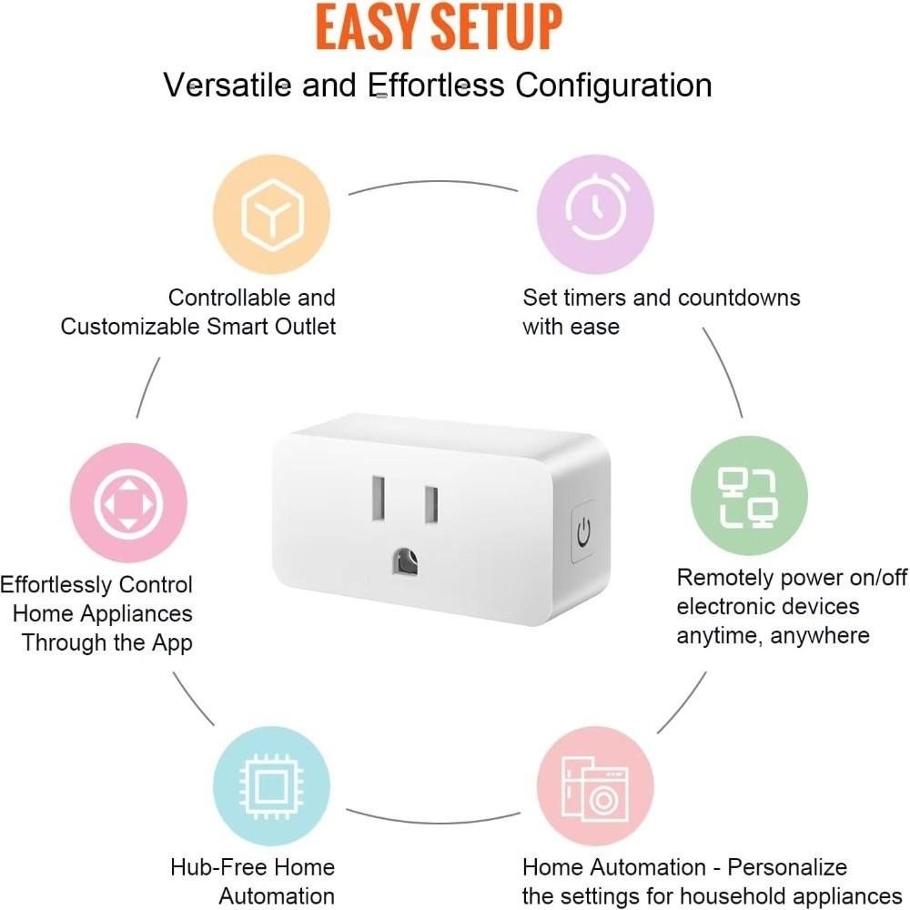 US Plug US Smart Plug Remote Voice Control Timer Plug Smart Home Socket Home Appliance Control
