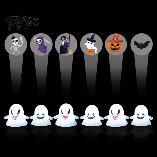 Halloween Atmosphere Light Ghost Projector Light, Mini Spooky Patterns LED Projection Lamp, Cute Lamp for Kids Desktop Night Indoor Tabletop, Mantel,