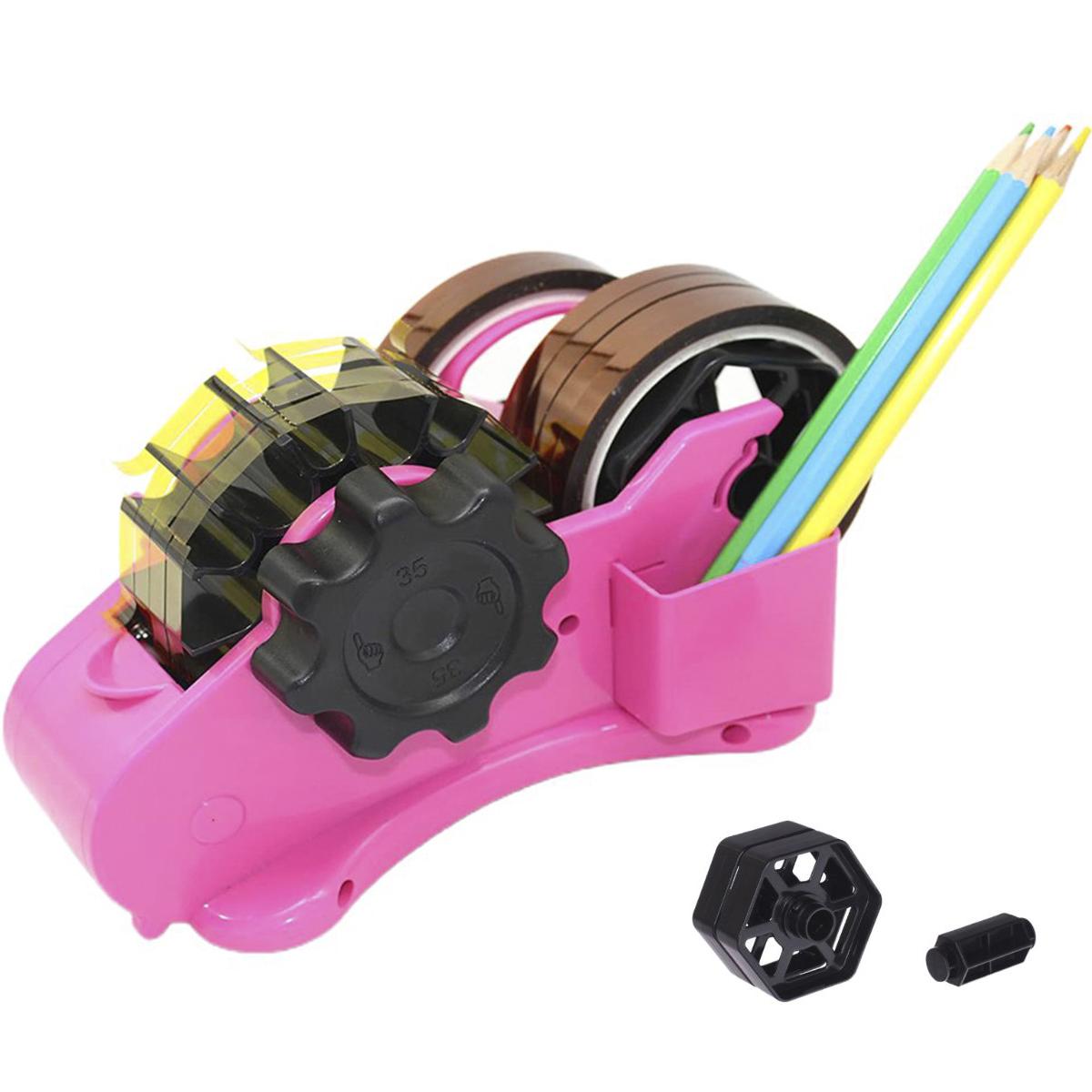 

Semi-Automatic Heat Tape Dispenser Sublimation with 2 Tapes Multi-Rolls Cut Heat Tape Holder Dispenser for 1.4 Tape Cutting