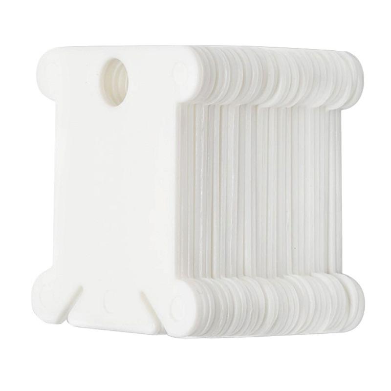 

100PCS Plastic Rolling Thread Board Cross Stitch Storage Holder Sewing Bobbin Card Thread Organizer Embroidery Needleworks