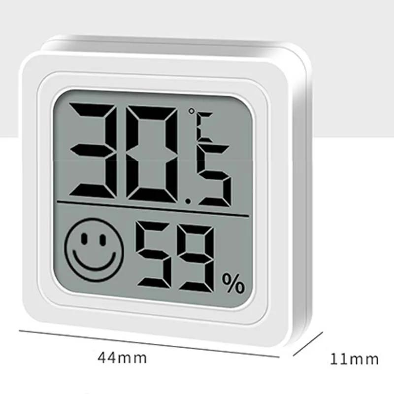 LCD digitalt termometer Hygrometer Innendørs Rom Elektronisk Temperatur Fuktighetsmåler Sensor Måler Værstasjon For Hjem
