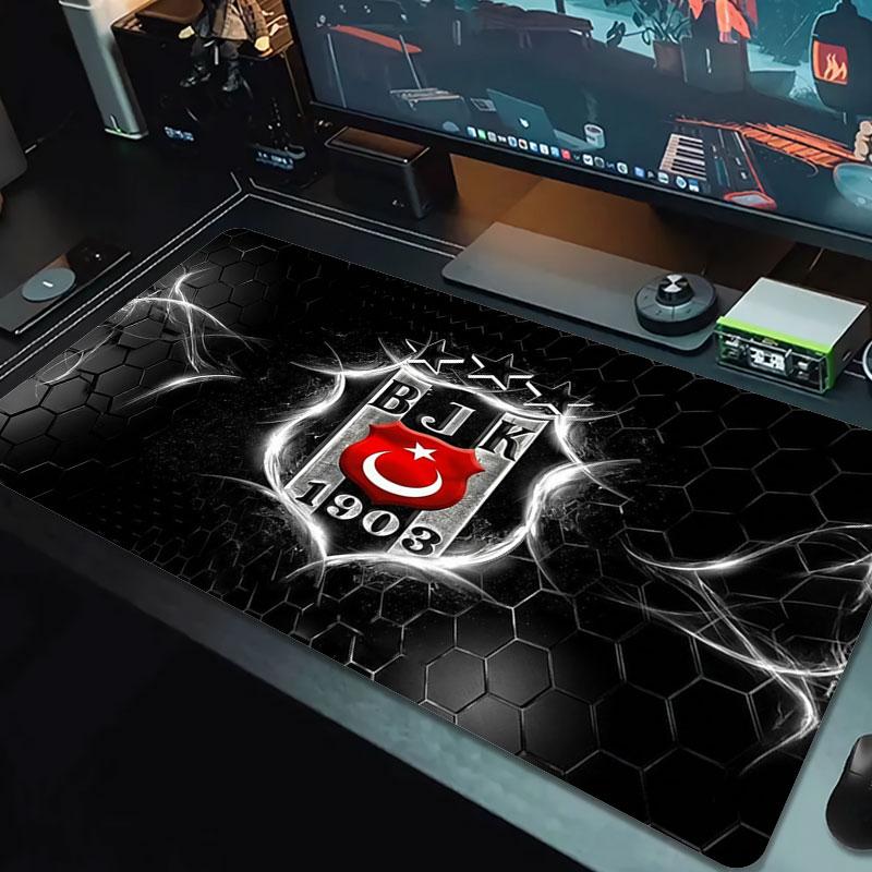 Besiktas Gymnastics Club Large Size Mouse Pad Large Gaming Table Cushion Non-slip Laptop Tablet Big Mousepad XXL Mat Mini PC Playmat With Lock Edge