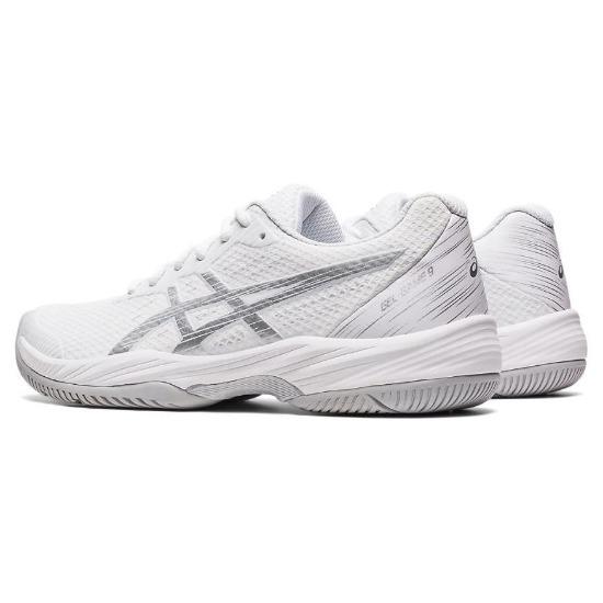 Asics Gel Game 9 Weiß Reinsilber Damen Sneaker 1042A211-100