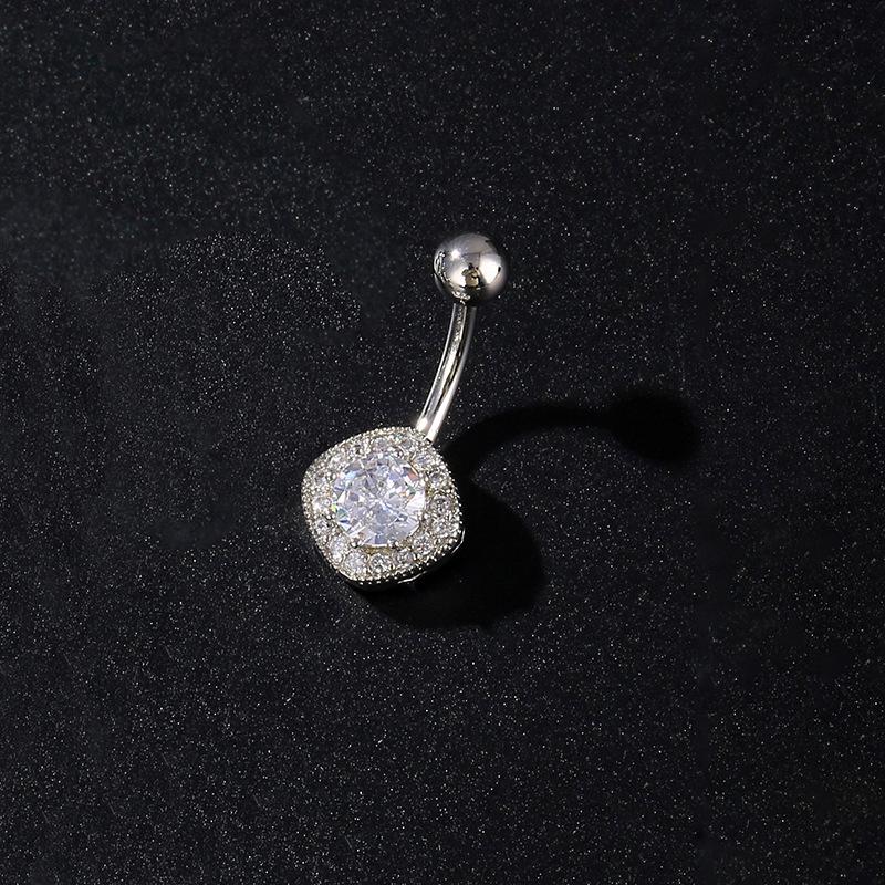 Stainless Steel Butterfly Flower Belly Button Ring Navel Piercing Ring For Women Girls Sexy Belly Piercing Ring Body Jewelry