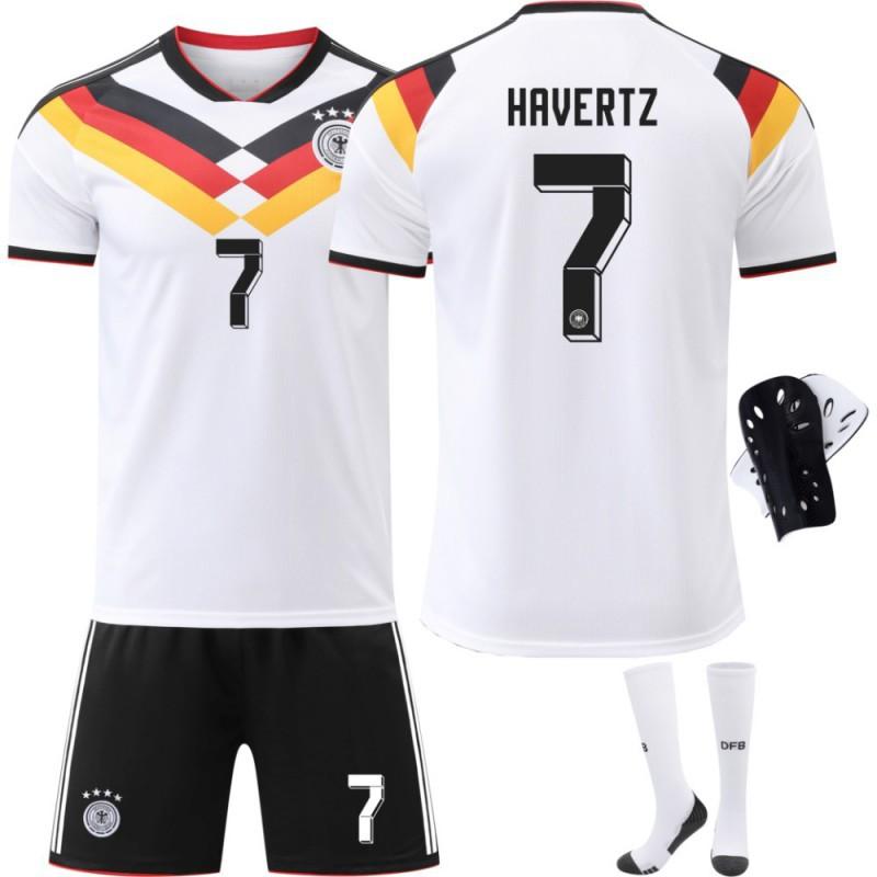 Germany World Cup Football Uniform No. 13 Muller Jersey 7 Havertz 8 Cross Children's Men's Set