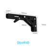 2pcs/set Brushed Stainless Steel 6-20 Inch Folding Angle Bracket Triangle Shelf Heavy Support Adjustable Wall Mounted Bench