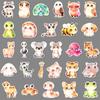 55 Cute Large-Eye Animal Stickers for Journals, Thermos Cups, Refrigerators, and More