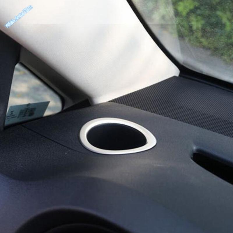 Matte Auto Dashboard Water Cup Holder Decor Ring Cover Trim For Mercedes Benz Vito W447 2014 - Stainless Steel Accessories